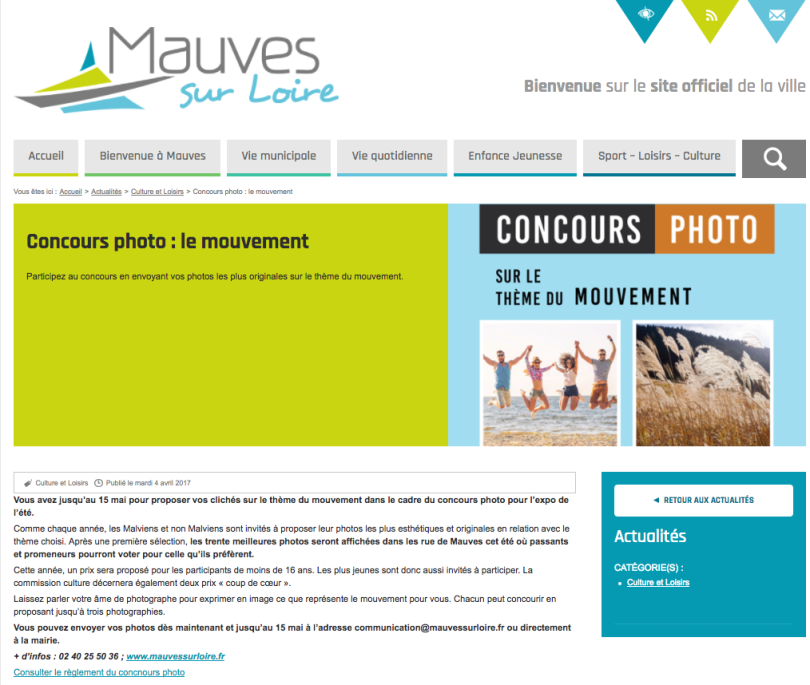Mauves-sur-Loire concours photo 2017